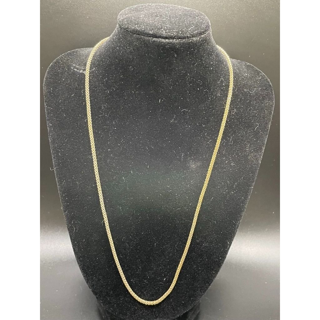 Gold Tone Simple Chain Length 19 Inches